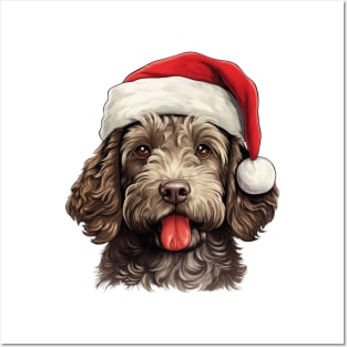 Labradoodle Christmas Posters and Art